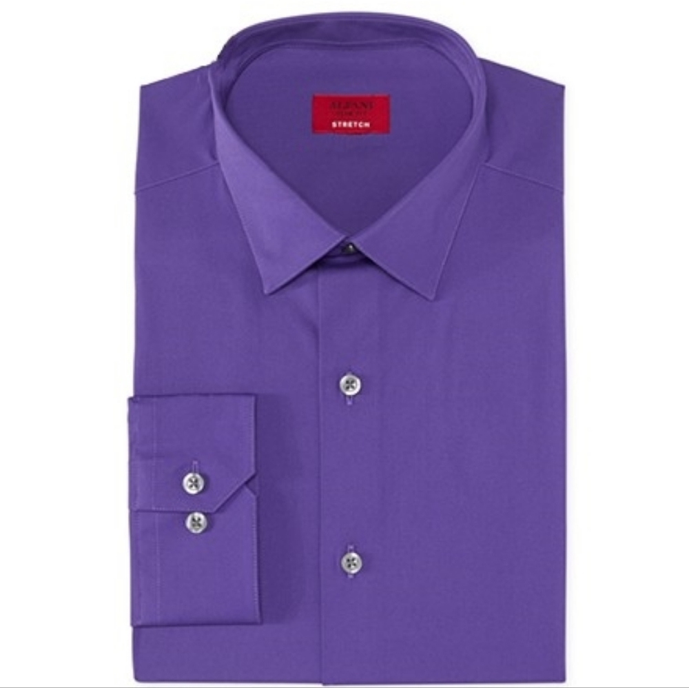 Alfani Slim Fit Stretch Dress Shirt